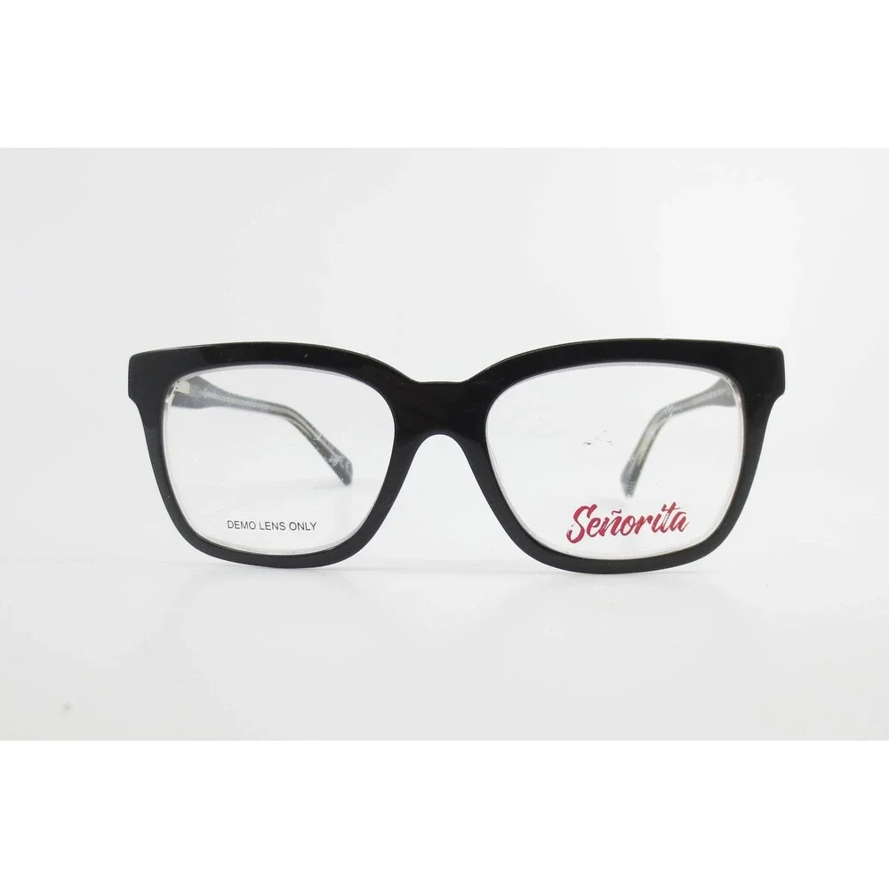 Senorita SA 6006 Black Square Eyeglass Frames 52-17-140 BLK HM